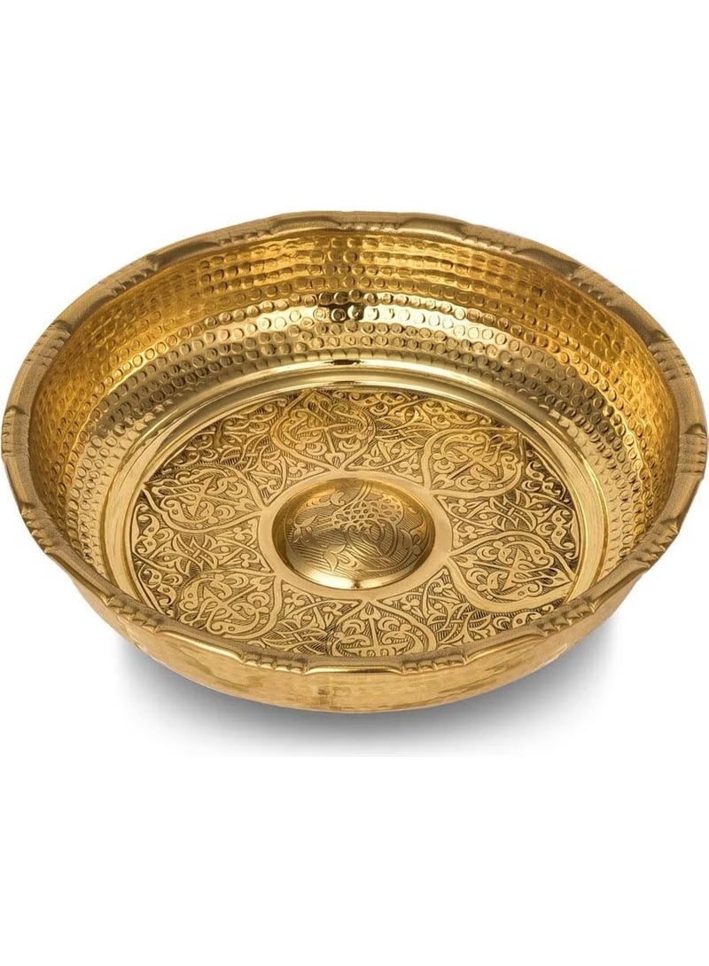 Saint Belisama وعاء استحمام نحاسي كورنجي 20 سم أصفر - Image 1